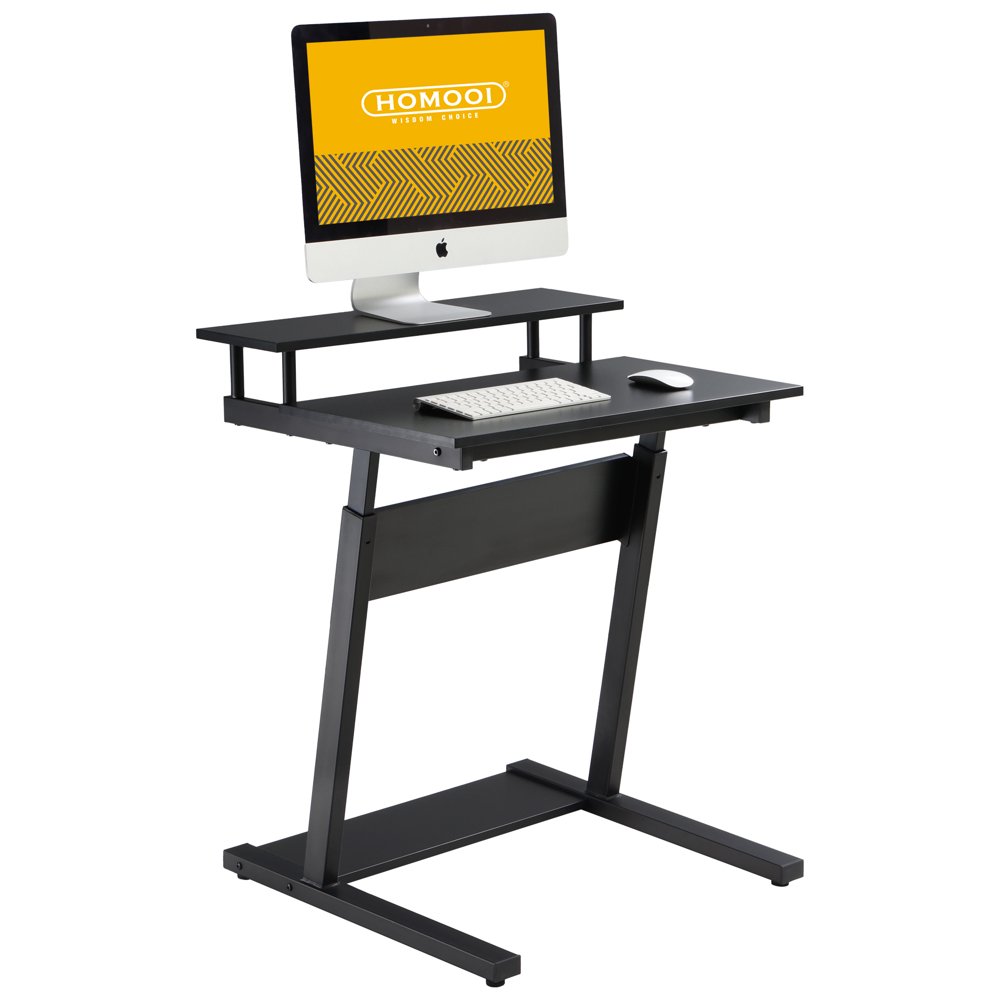 HOMOOI Standing Desk for Small Spaces,Adjustable Computer Desk with