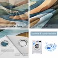 thumbnail image 4 of Colorful Abstract Art Blackout Curtains for Bedroom/Living Room, Thermal Insulated Kitchen Curtains, Mountain Modern Watercolor Grommet Darkening Window Treatment Drapes 27.5"x39"x2, 4 of 8