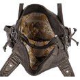 thumbnail image 2 of Braided Washed Leather Soft Purse Ultra Soft Leather Shoulder Bag Grey, 2 of 6