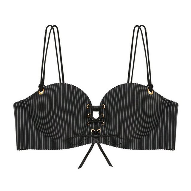 Ounisa Brassiere for Women Push Up Padded Unlined Drawstring