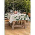 thumbnail image 4 of 52x70 Inch Outdoor Tablecloth with Umbrella Hole Zipper Rectangle Eucalyptus Rectangular Tablecloths Outside Waterproof Vintage Botanical Plant Country Pastoral Patio Table Cover for Picnic Party, 4 of 8