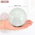 thumbnail image 3 of Uxcell 1-Pack Decorative Ball for Bowls, 4 Inch Mosaic Glass Balls Decorative Glass Orbs for Home Decor/Dining Tables [White], 3 of 7