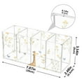 thumbnail image 3 of Giraffes Pencil Pen Cosmetic Holder Cup Makeup Brush Holder Desk Accessories Holder Acrylic Organizer for Office School Home, 3 of 7