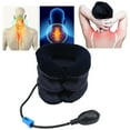 thumbnail image 4 of Sealing Performance Semi-Velvet Fabric Neck Traction Device, Neck Brace, Inflatable Ball For Men Woman Dark Blue, 4 of 8