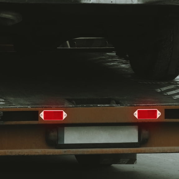 FRCOLOR Red Plastic Trailer Reflectors for Enhanced Night Visibility and Secure Installation