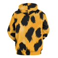 thumbnail image 3 of Leopard Print Pattern Men's Women Vintage 3D Hooded Sweatshirt - All-Season Loose Fit Streetwear, 3 of 6