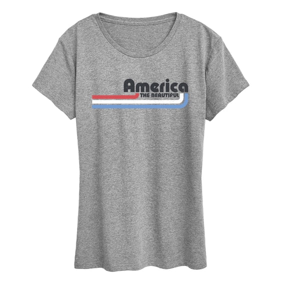 Instant Message - America Lines Short Sleeve Graphic T-Shirt