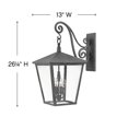 thumbnail image 3 of Hinkley Lighting 1438 Trellis 4-Light 26-1/4" Tall Outdoor Wall Sconce, 3 of 6