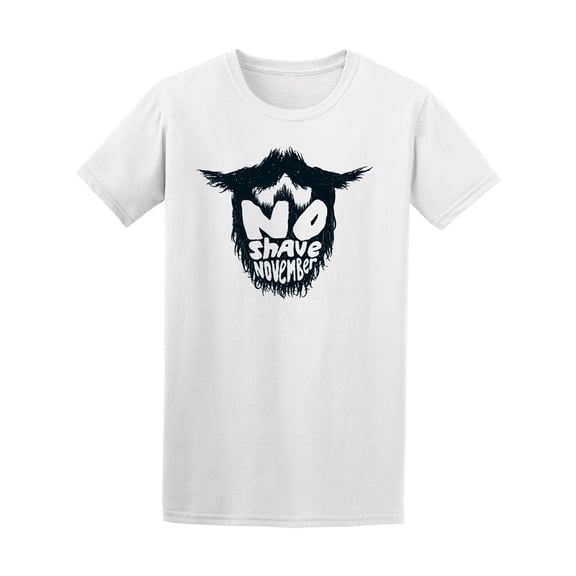 No Shave November Beard Tee Men's -Image by Shutterstock