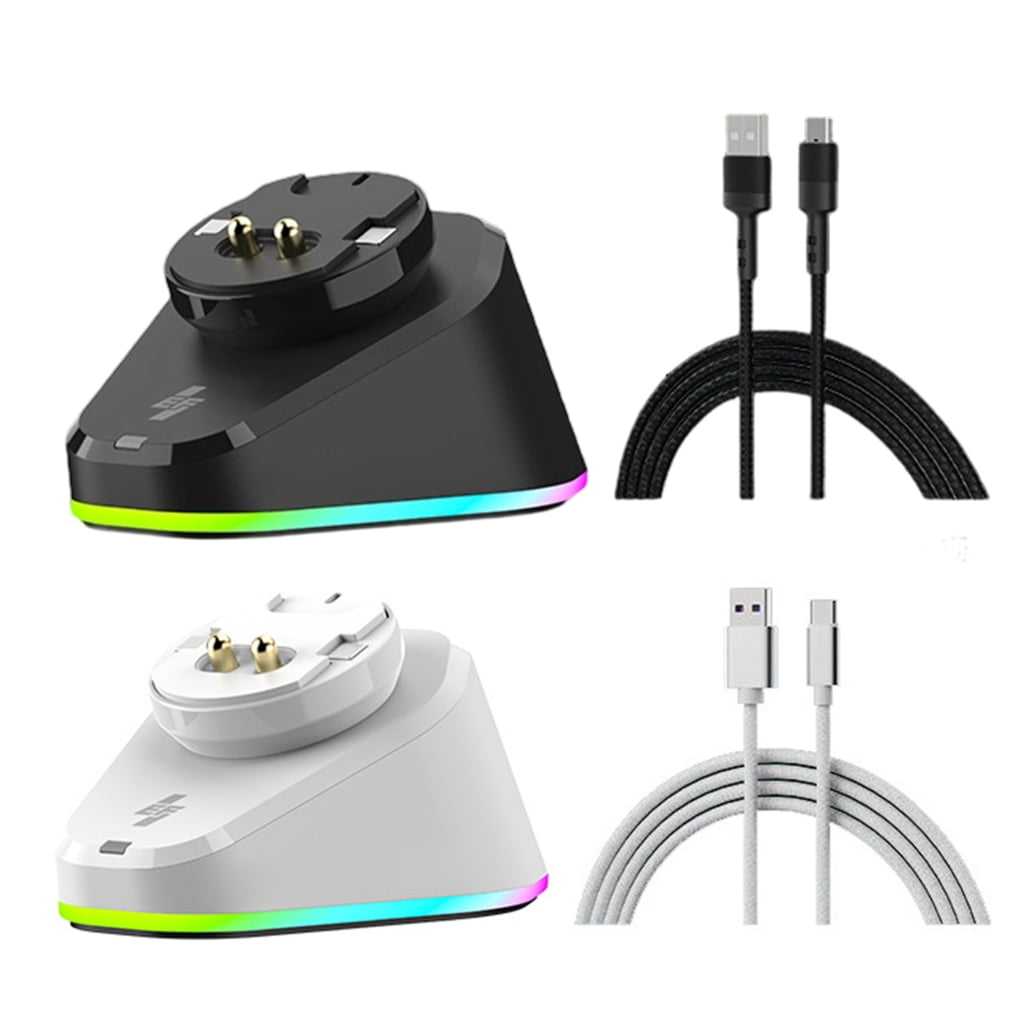 Gaming Mouse Charging Base for G502/G502X/G502X PLUS Magnetic Auto Connect Double USB Hub Intelligent Lighting Antislip