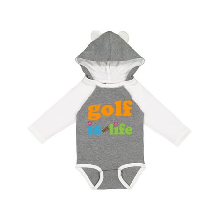 

Inktastic Golfing Gift Golf is my Life Gift Baby Boy or Baby Girl Long Sleeve Bodysuit