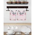 thumbnail image 3 of Spring Easter Kitchen Dish Towels for Drying Dishes Set of 3, Cute Rabbits Ears Bow Daisy Floral Pink Plaid Waffle Weave Microfiber Hand Tea Bathroom Towels Quick Dry & Absorbent Towel 15.7x23.6, 3 of 7