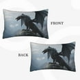thumbnail image 4 of Fotbe Valley Gray Dragon Pillow Cases - Envelope Closure - Luxury, Extra Soft, Cooling Pillow Covers - Wrinkle, Fade, Stain Resistant-14"x20", 4 of 8