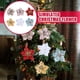 thumbnail image 4 of Adornos navideños artificiales con flores brillantes para el árbol de Navidad, decoraciones navideñas para el hogar, decoración de Año Nuevo, regalos de Navidad 2024, 4 of 5