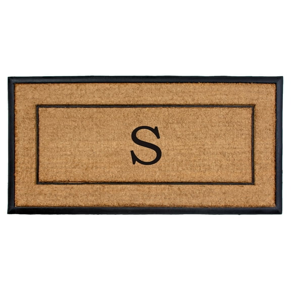Calloway Mills Traditional Personalizable Multi-color Coir Indoor, Outdoor Doormat, 2' x 4'