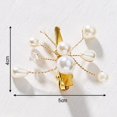 thumbnail image 4 of AW BRIDAL Clip de pelo de novia Peine de pelo de boda Accesorios de pelo de boda de perlas para novias Niña de las flores Piezas de pelo de novia para tocados de boda 6 piezas (Oro) MFZFUKR YZY1068, 4 of 6