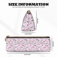 thumbnail image 4 of Naloa No Drama Llama Print Leather Pencil Case - Portable Big Capacity Pencil Pouch Organizer Bag Stationery Bag for Work & Office Pencil Pen Case, 4 of 5