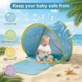 thumbnail image 4 of 3-in-1 Pop-Up Beach Tent with UPF 50+ Sun Protection, Portable Outdoor Shelter, 4 of 8