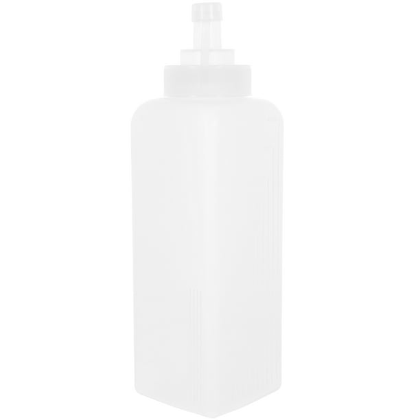 unbranded Botella Cuadrada Para Almacenamiento De Salsa Con Transparente Para Cocina Y Bbq