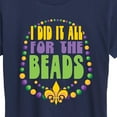 thumbnail image 3 of Instant Message - I Did It All For The Beads - Women's Short Sleeve Graphic T-Shirt, 3 of 6