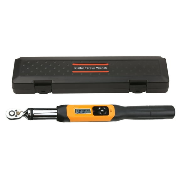 Yeacher 1/4 Inch Digital Torque Wrench Electronic Torque Wrench with Buzzer & LCD Alarm (0.3-30 N.m)
