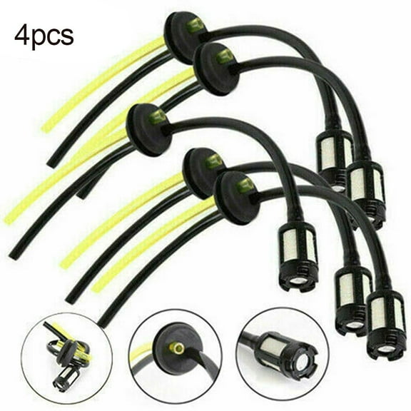 4 Pcs Petrol Fuel Hose Pipe with Tank Filter assembly & Grommet