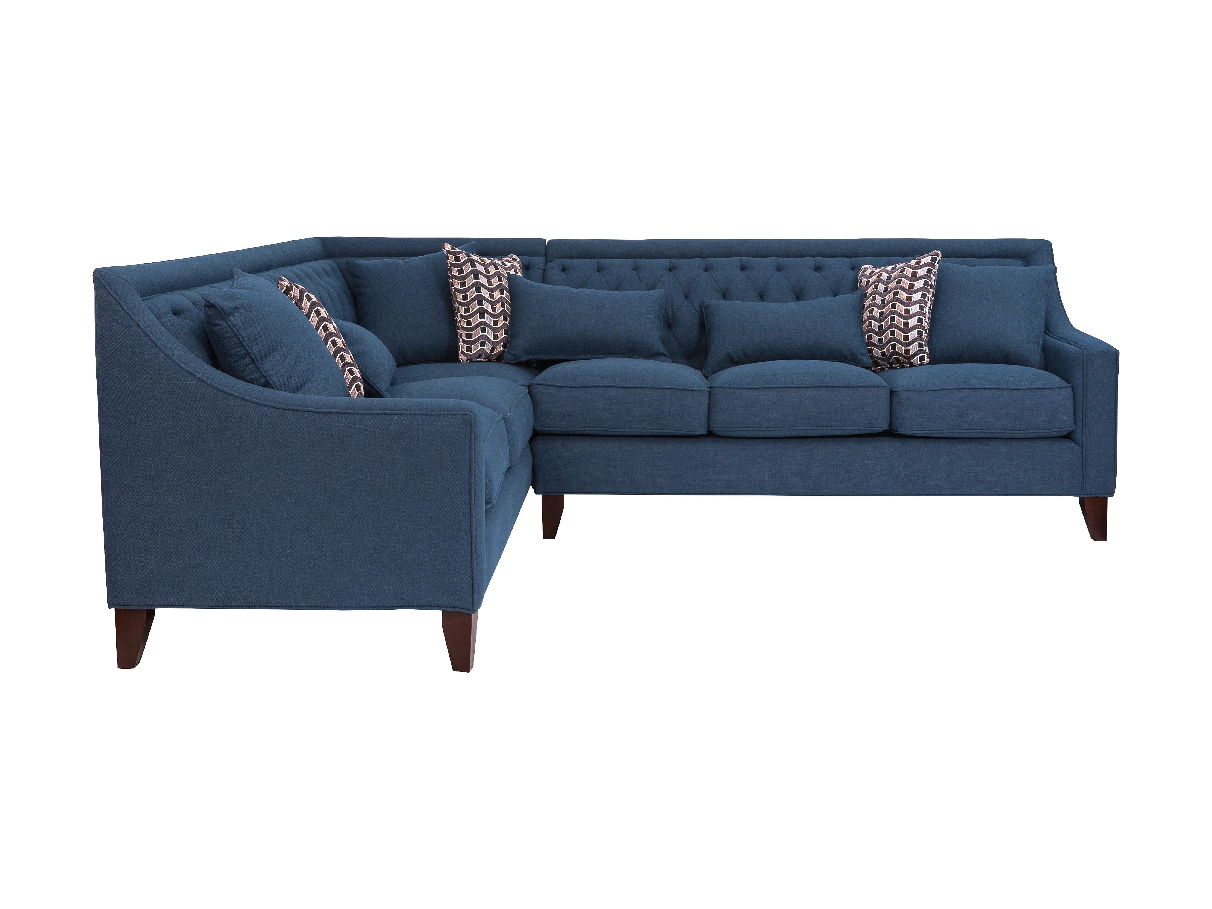 1/26迄 rikoao sofa navy Chic Home Fulla Linen Modern Contemporary Left Facing