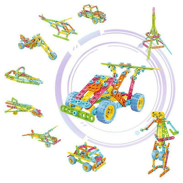 Building blocks children's DIY assembly and disassembly toy car cross-border robot disassembly