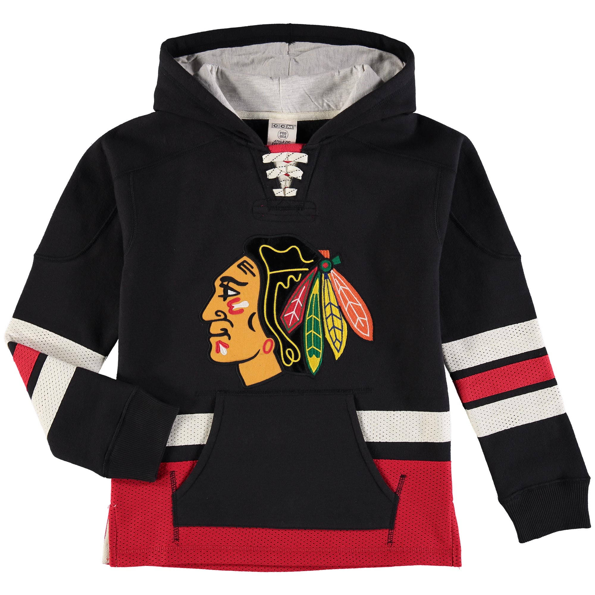 Chicago Blackhawks Youth NHL Reebok "Retro Skate" Pullover Hooded Sweatshirt by Outerstuff