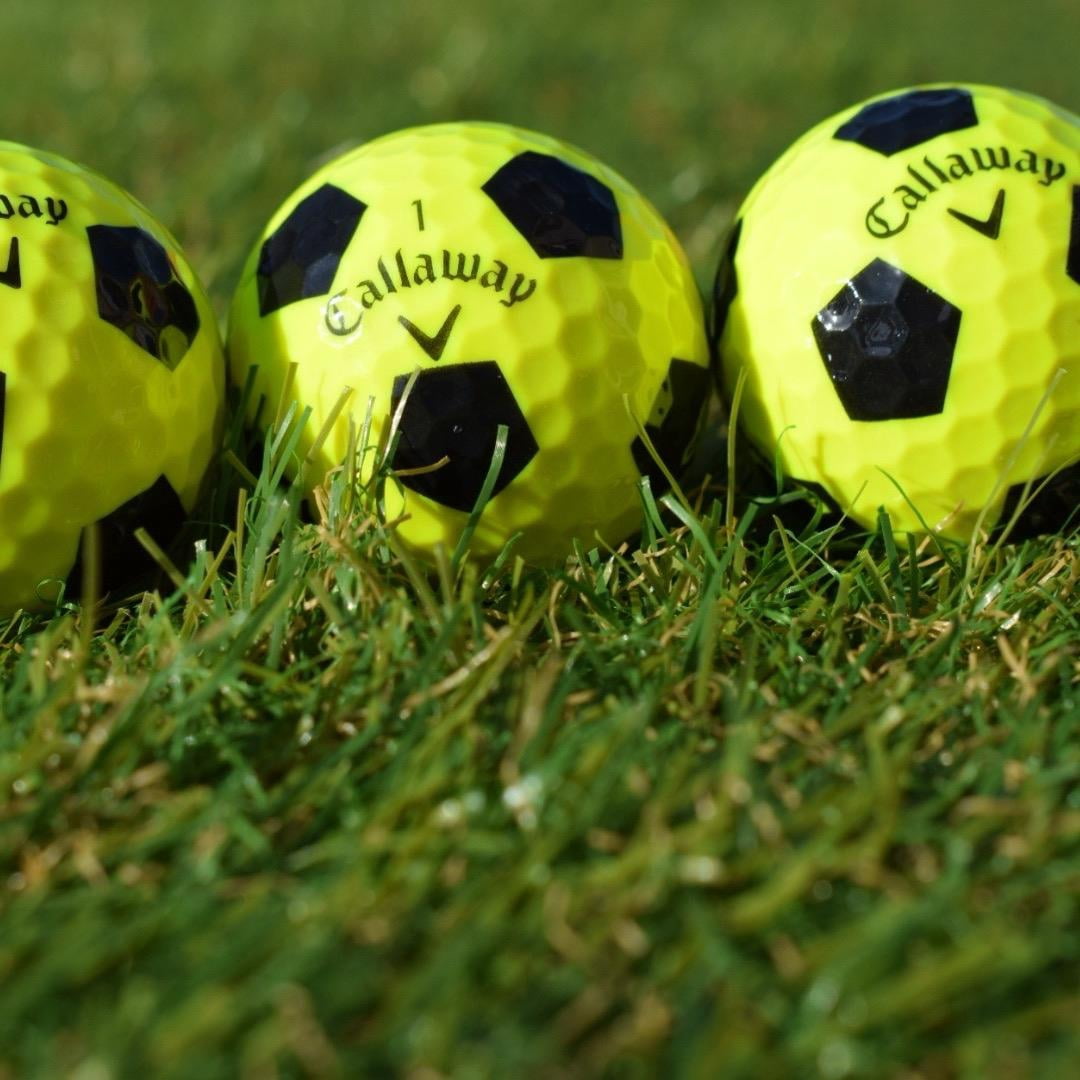 Glorious Golfers Recycled Callaway Chrome Soft Truvis Soccer Ball