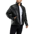 thumbnail image 3 of X RAY Jeans PU Quilted Jacket with Faux Shearling Lining, Black, L, 3 of 10