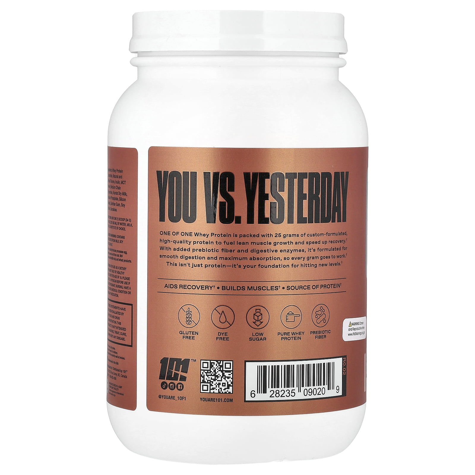 ONE OF ONE Whey Protein, Classic Vanilla, 2 lb (908 g)