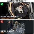 thumbnail image 3 of Dog Mat for Car,Dog Bed for Car Back Seat,Hard Bottom Car Seat Cover for Dogs,Pet Hammock(Black, for Back seat Cover), 3 of 9