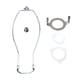 thumbnail image 3 of Accesorios de iluminación de arpa de lámpara Base de luz 6 8 10 12 pulgadas Juego de arpa de lámpara Pantalla de lámpara 10inch, 3 of 9