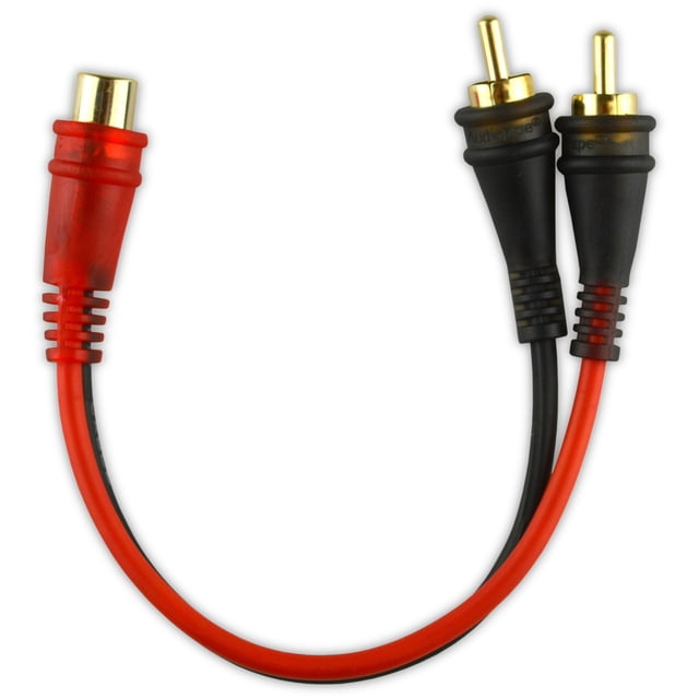Cable RCA Audiopipe AMF-YF-2M 1 Hembra A 2 Macho Paquete 10 Pz