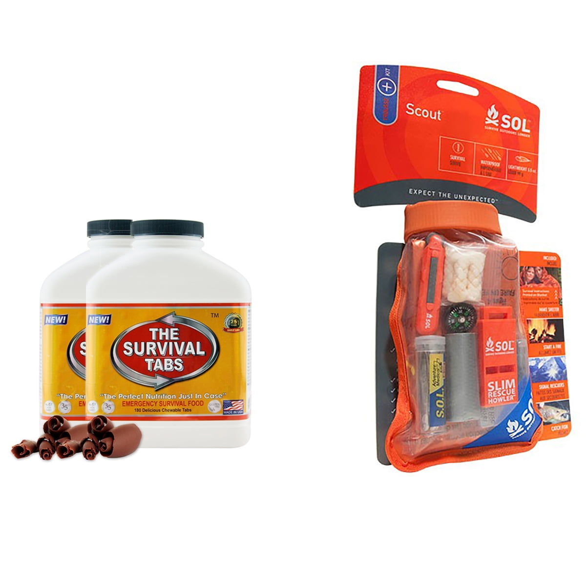 SOL Scout Survival KitOutdoors /& Camping Emergency Tools