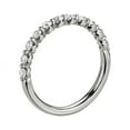 thumbnail image 2 of 0.25 Carat Brilliant Round Cut Natural Diamond Elegant Wedding Eternity Band for her in Solid 950 Platinum Size 9.5, 2 of 8