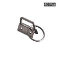 thumbnail image 3 of Uxcell 26mm Key Fob Hardware with Keychain Ring for Bag Webbing Wristlets Dark Nickel 40 Pack, 3 of 5