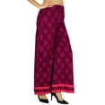 thumbnail image 3 of Amoghah Cotton Palazzo Floral Womens Wear Elastic Waist Wide Leg Custom Pants, 3 of 5