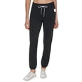 thumbnail image 4 of Calvin Klein Womens Black Logo Patch Elastic Waist Active Sweatpants Size XL $59, 4 of 5