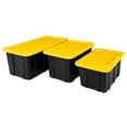 thumbnail image 4 of Sterilite 27 Gallon Industrial Stackable Storage Tote - Lidded - 16 Pack, 4 of 12