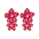 thumbnail image 1 of Moda Nueva Pendientes Europea y Personalidad Tendencia Color Doble Capa Flor Studs Dulce Pendientes, 1 of 5