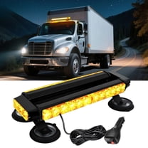 Nilight 14.5" 30LED Strobe Light Bar Double Side Rooftop Emergency Flashing Lights Amber Safety Warning Hazard Light Bars with Magnetic Base for Trucks Pickup