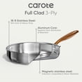 thumbnail image 2 of Sartén CAROTE con tapa triple de acero inoxidable de 25 cm, 2 of 7