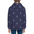 thumbnail image 4 of Kll Unisex Kids Boys Girls Hooded Pocket Pullover Hoodies-Anchor Heart Blue, 4 of 9