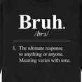 thumbnail image 3 of Instant Message - Bruh Definition  - Men's Crew Neck Fleece Pullover, 3 of 6