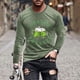 thumbnail image 1 of Blusas y camisas de manga larga y cuello redondo para hombre, camisetas casuales con estampado de moda y cuello redondo, blusas de licra de manga corta para hombre., 1 of 5