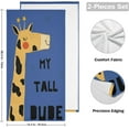 thumbnail image 2 of Dreamtimes Giraffe Soft Hand Towels 2-Piece Absorbent Bath Towel Decorative Fingertip Towels for Bathroom Gym Spa Hotel Beach Swimming Pool,14.4" x 28.3", 2 of 7