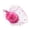 Hot Pink, variant on HXWCHs Fascinator Hat Women Pearl Veil Feather Fascinators Hair Clip Tea Party Pillbox Hat Fascinator for Wedding