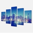 thumbnail image 2 of New York City Night Panorama - Impression sur Toile Extra Grand, 2 of 3